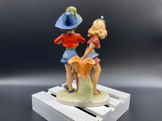Goebel NASCHA Figurine Girls Bud Vase