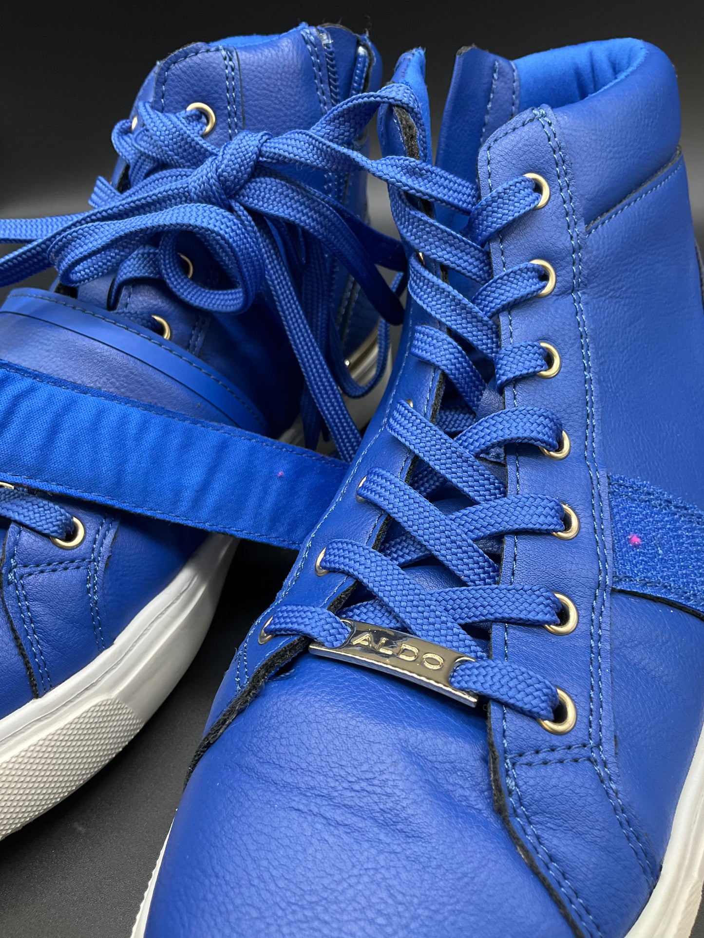 Aldo Halenna Blue High Top Sneakers Size 6