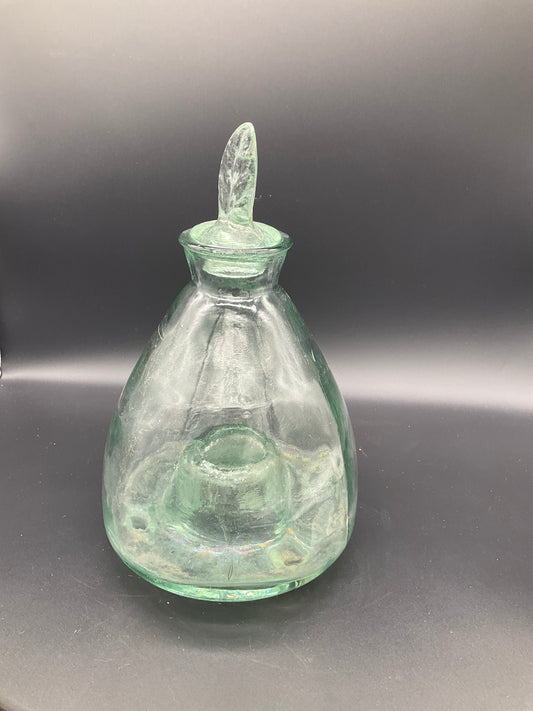 Vintage Green Glass Fly/Wasp Catcher