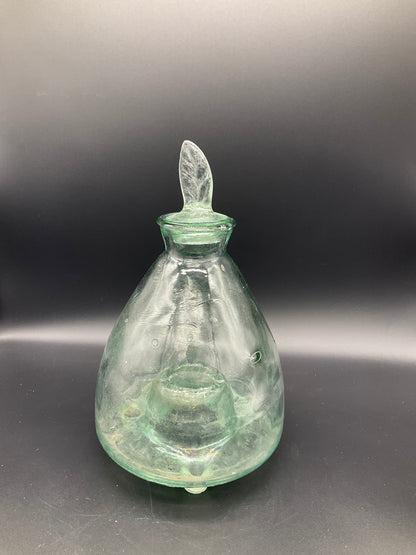 Vintage Green Glass Fly/Wasp Catcher