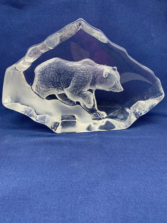 Bear Crystal Paperweight