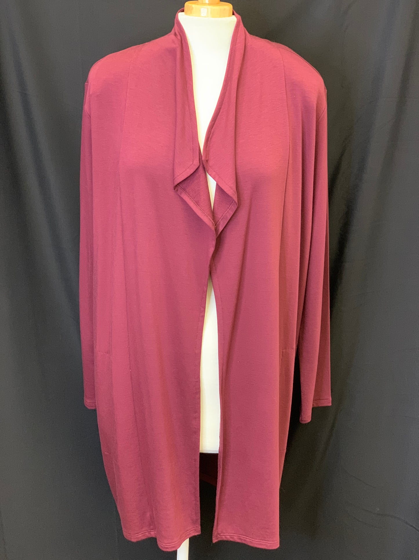 j. jill Wine Sweater Duster Size L NWT