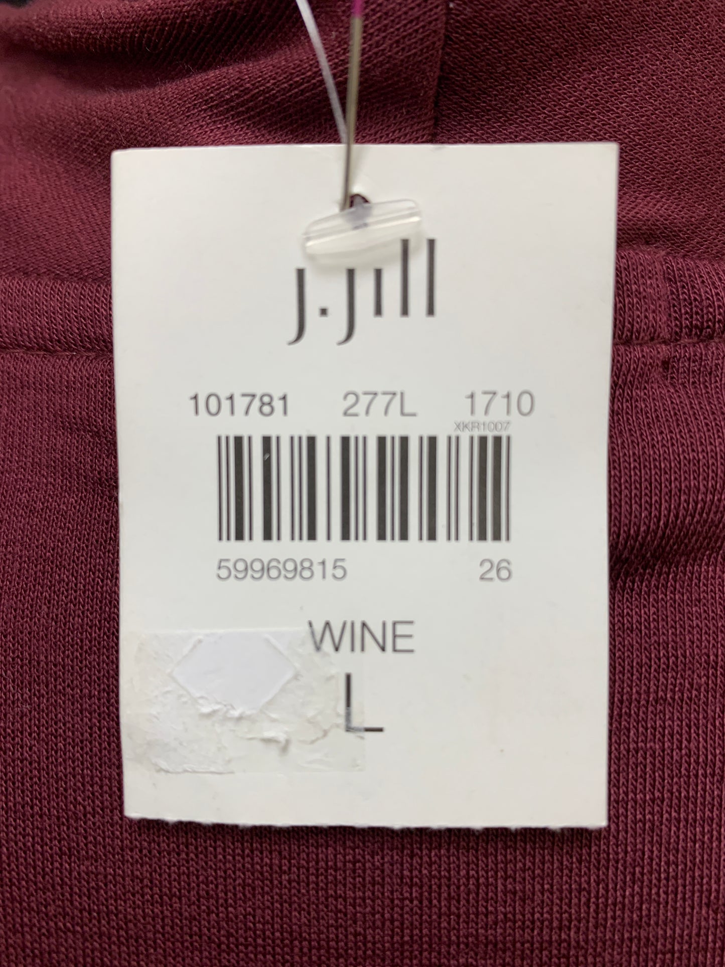 j. jill Wine Sweater Duster Size L NWT