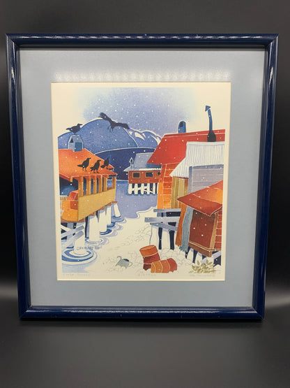 Rie Munoz Art Print-First Snow, Tenakee