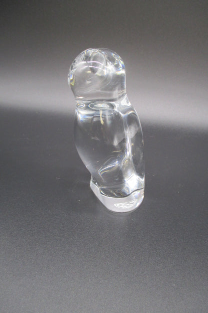 Baccarat Lead Crystal Owl Figurine