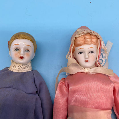 Porcelain Dolls, collection of four