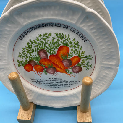 Gien France Cocktail Plates - set of 8