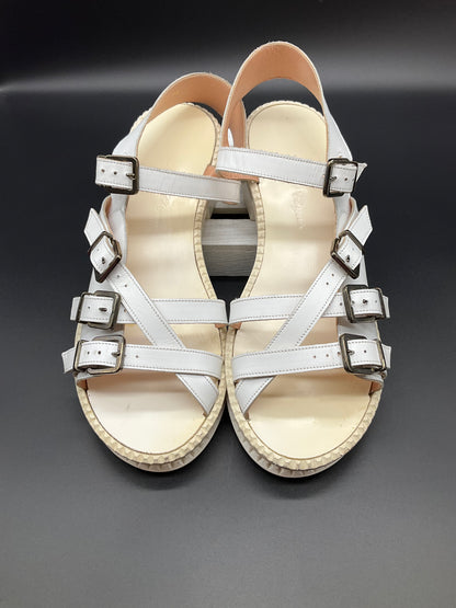 Robert Clergerie Cartas White Sandal 10